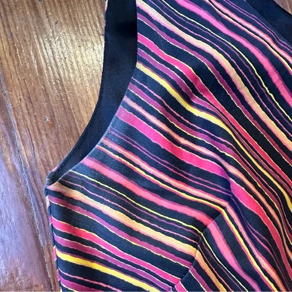 Pin-Up Girl Couture Fire Striped Swing Dress size M - Picture 4 of 7